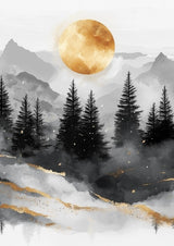 Poster ab 15 EUR | Morgendämmerung in Gold und Grau