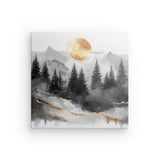 Leinwand - Stärke 2cm | Morgendämmerung in Gold und Grau