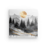 Leinwand - Stärke 2cm | Morgendämmerung in Gold und Grau