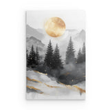 Photoboard / Hartschaum | Morgendämmerung in Gold und Grau