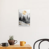 Alu Dibond (matt) | Morgendämmerung in Gold und Grau