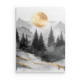 Alu Dibond (matt) | Morgendämmerung in Gold und Grau