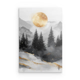 Alu Dibond (matt) | Morgendämmerung in Gold und Grau