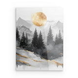 Acrylglas | Morgendämmerung in Gold und Grau