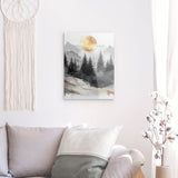 Acrylglas | Morgendämmerung in Gold und Grau