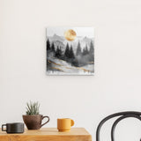 Acrylglas | Morgendämmerung in Gold und Grau