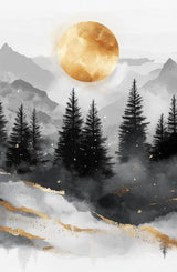 Puzzle | Morgendämmerung in Gold und Grau