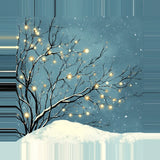 Leinwand - Stärke 2cm | Hygge im Schnee - Skandinavische Winternacht