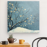 Leinwand - Stärke 2cm | Hygge im Schnee - Skandinavische Winternacht