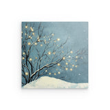 Photoboard / Hartschaum | Hygge im Schnee - Skandinavische Winternacht