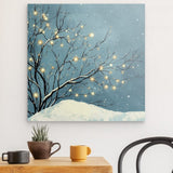 Photoboard / Hartschaum | Hygge im Schnee - Skandinavische Winternacht