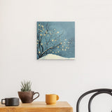 Alu Dibond (matt) | Hygge im Schnee - Skandinavische Winternacht