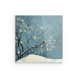 Acrylglas | Hygge im Schnee - Skandinavische Winternacht