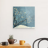 Acrylglas | Hygge im Schnee - Skandinavische Winternacht