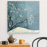 Acrylglas | Hygge im Schnee - Skandinavische Winternacht