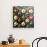 Leinwand - Stärke 2cm | Poesie der Ornamente - Weihnachtskugeln in festlicher Tradition