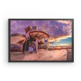 Photoboard (gerahmt) | Bilbao Museum - Glanz zwischen Nebel und Abendlicht
