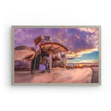 Photoboard (gerahmt) | Bilbao Museum - Glanz zwischen Nebel und Abendlicht