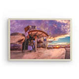 Photoboard (gerahmt) | Bilbao Museum - Glanz zwischen Nebel und Abendlicht
