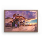 Photoboard (gerahmt) | Bilbao Museum - Glanz zwischen Nebel und Abendlicht