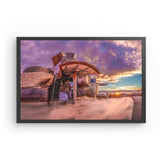 Photoboard (gerahmt) | Bilbao Museum - Glanz zwischen Nebel und Abendlicht