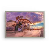 Photoboard (gerahmt) | Bilbao Museum - Glanz zwischen Nebel und Abendlicht