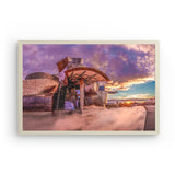 Photoboard (gerahmt) | Bilbao Museum - Glanz zwischen Nebel und Abendlicht