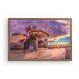 Photoboard (gerahmt) | Bilbao Museum - Glanz zwischen Nebel und Abendlicht