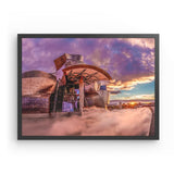Photoboard (gerahmt) | Bilbao Museum - Glanz zwischen Nebel und Abendlicht