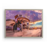 Photoboard (gerahmt) | Bilbao Museum - Glanz zwischen Nebel und Abendlicht