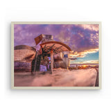 Photoboard (gerahmt) | Bilbao Museum - Glanz zwischen Nebel und Abendlicht