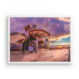 Photoboard (gerahmt) | Bilbao Museum - Glanz zwischen Nebel und Abendlicht