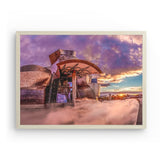 Photoboard (gerahmt) | Bilbao Museum - Glanz zwischen Nebel und Abendlicht