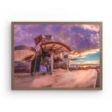 Photoboard (gerahmt) | Bilbao Museum - Glanz zwischen Nebel und Abendlicht