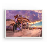 Photoboard (gerahmt) | Bilbao Museum - Glanz zwischen Nebel und Abendlicht