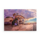 Alu Dibond (matt) | Bilbao Museum - Glanz zwischen Nebel und Abendlicht