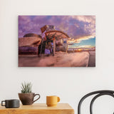 Alu Dibond (matt) | Bilbao Museum - Glanz zwischen Nebel und Abendlicht