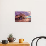 Alu Dibond (matt) | Bilbao Museum - Glanz zwischen Nebel und Abendlicht