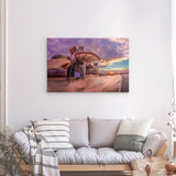 Alu Dibond (matt) | Bilbao Museum - Glanz zwischen Nebel und Abendlicht