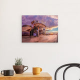 Alu Dibond (matt) | Bilbao Museum - Glanz zwischen Nebel und Abendlicht