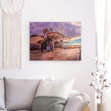 Alu Dibond (matt) | Bilbao Museum - Glanz zwischen Nebel und Abendlicht