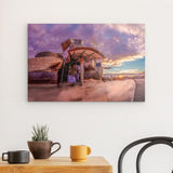 Acrylglas | Bilbao Museum - Glanz zwischen Nebel und Abendlicht