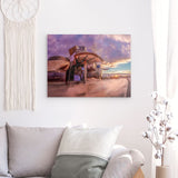 Acrylglas | Bilbao Museum - Glanz zwischen Nebel und Abendlicht