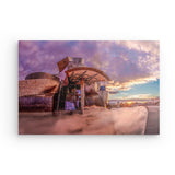 Acrylglas auf Alu-Dibond | Bilbao Museum - Glanz zwischen Nebel und Abendlicht