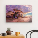 Acrylglas auf Alu-Dibond | Bilbao Museum - Glanz zwischen Nebel und Abendlicht