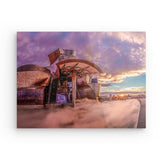 Acrylglas auf Alu-Dibond | Bilbao Museum - Glanz zwischen Nebel und Abendlicht