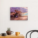 Acrylglas auf Alu-Dibond | Bilbao Museum - Glanz zwischen Nebel und Abendlicht