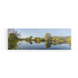 Photoboard / Hartschaum | Mülheim Ruhr Panorama Wandbild - ruhig und zeitlos