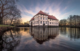 Poster (gerahmt) | Schloss Strünkede Herne Wandbild - ruhig und zeitlos