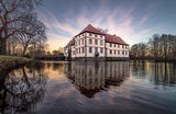 Poster (gerahmt) | Schloss Strünkede Herne Wandbild - ruhig und zeitlos